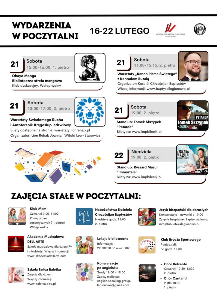 Plakat z informacjami z treści artykułu